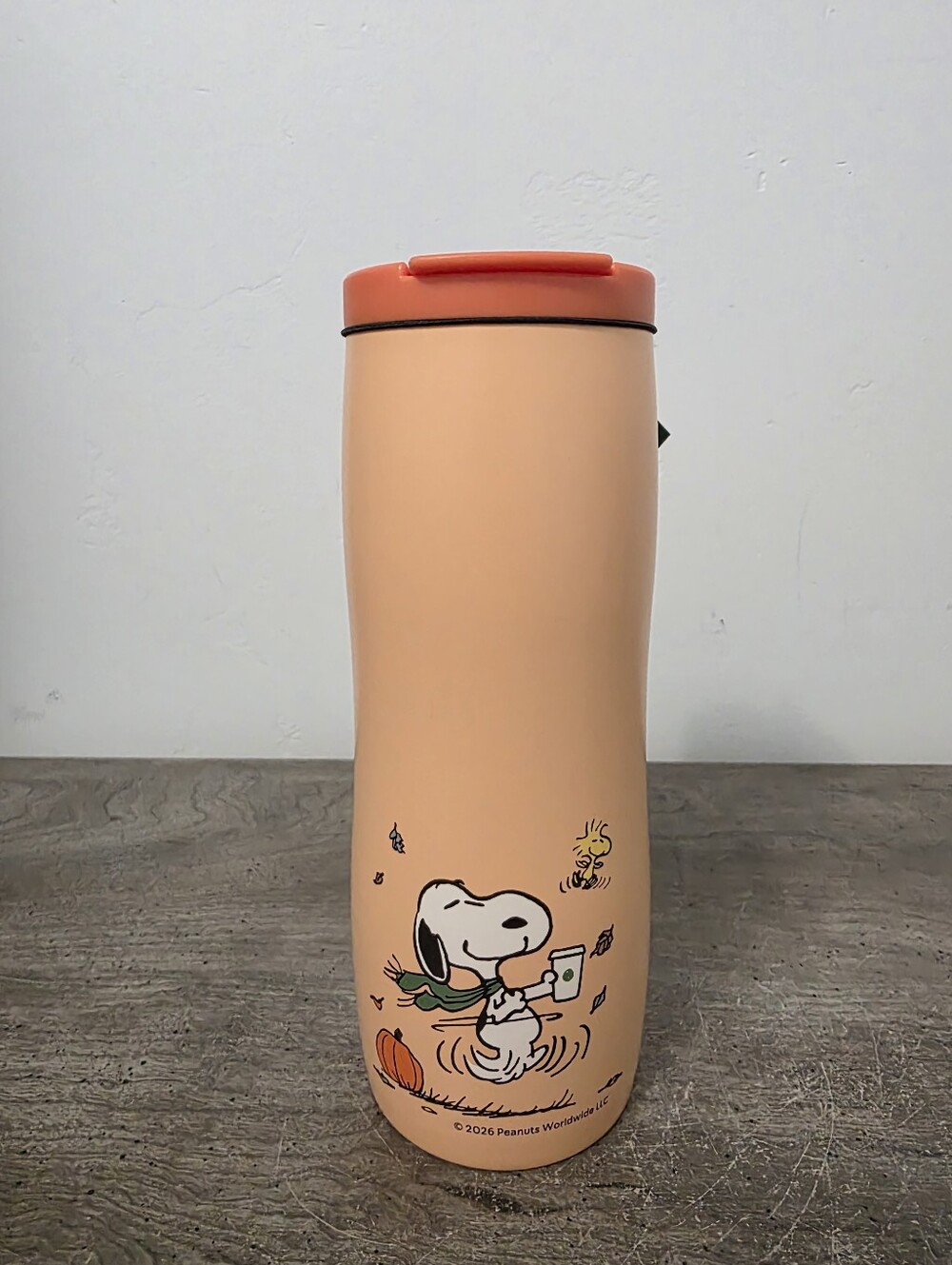Starbucks x Peanuts Orange Snoopy Tumbler New In hand